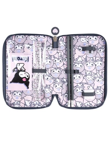 Penar echipat St.Majewski Kuromi Pink, 3 fermoare, roz, 694219