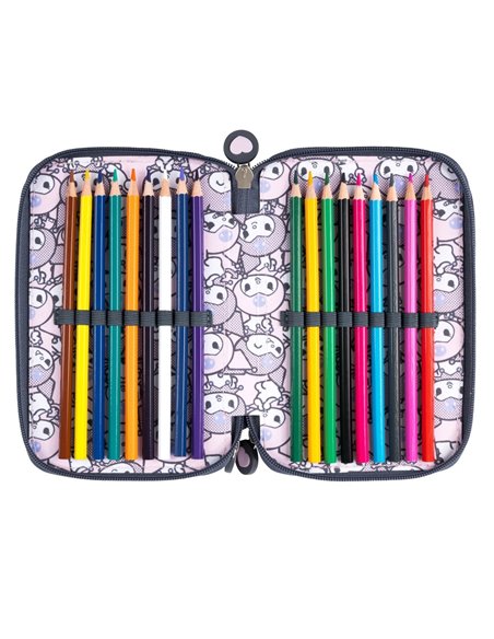 Penar echipat St.Majewski Kuromi Pink, 3 fermoare, roz, 694219