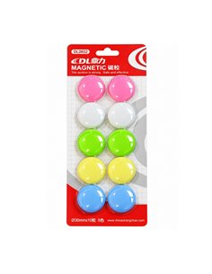 Set 10 magneti color DL0652, 30 mm