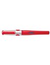 Stilou Pelikano, penita L pentru stangaci, grip ergonomic, Rosu