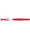 Stilou Pelikano, penita L pentru stangaci, grip ergonomic, Rosu