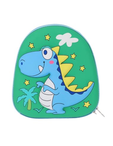 Ghiozdan gradinita School Friendly WI57T_VD, Motiv dinozaur, Verde