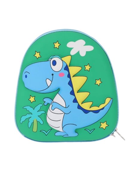 Ghiozdan gradinita School Friendly WI57T_VD, Motiv dinozaur, Verde