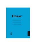 Set 50 dosare carton cu sina Paperland, 300 g/mp, Albastre