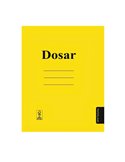 Set 50 dosare carton cu sina Paperland, 300 g/mp, Galbene