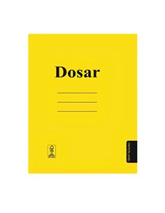 Set 50 dosare carton cu sina Paperland, 300 g/mp, Galbene