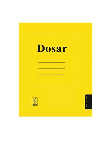 Set 50 dosare carton cu sina Paperland, 300 g/mp, Galbene