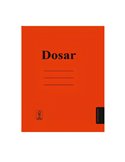 Set 50 dosare carton cu sina Paperland, 300 g/mp, Rosii