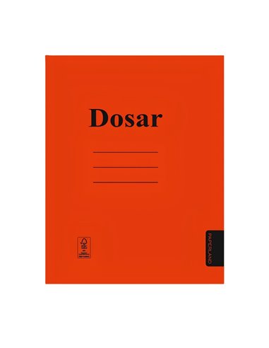 Set 50 dosare carton cu sina Paperland, 300 g/mp, Rosii