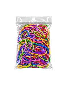 Elastice bani, 100 g/punga, Culori asortate