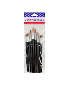Set 12 pensule desen Artist brushes