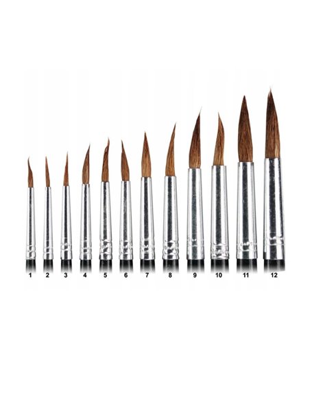 Set 12 pensule desen Artist brushes