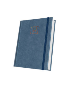 400216647,Agenda datata a5 352pag premium deluxe bolgheri coperta piele sintetica albastru denim 2027