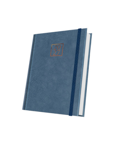 400216647,Agenda datata a5 352pag premium deluxe bolgheri coperta piele sintetica albastru denim 2027