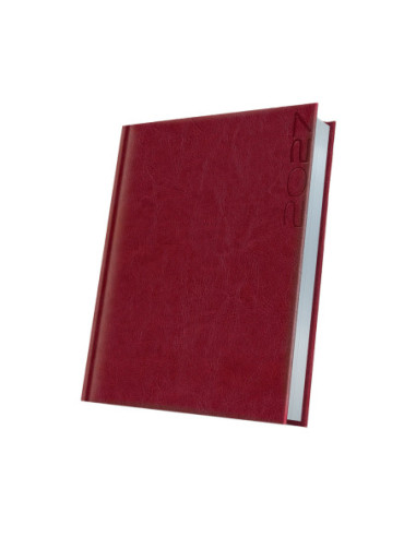 400216625,Agenda datata a5 352pag premium deluxe narni coperta piele sintetica bordo folio argintiu 2027