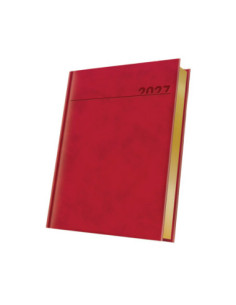 400216627,Agenda datata a5 352pag premium deluxe chia coperta piele sintetica rosu folio auriu 2027