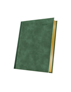 400216547,Agenda datata a5 352pag premium deluxe chia suple coperta piele sintetica verde folio auriu 2027