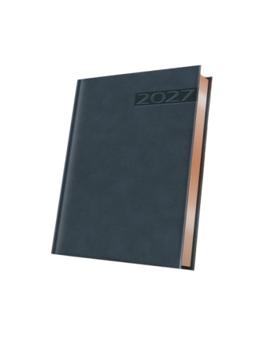 400216620,Agenda datata a5 352pag premium deluxe teano coperta piele sintetica albastru folio bronz 2027