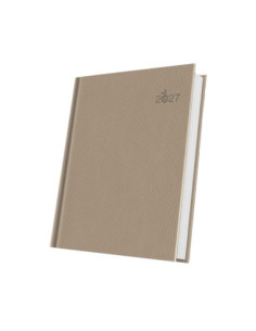 400216658,Agenda datata a5 352pag premium deluxe gargano coperta piele sintetica bej 2027