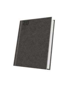 400216653,Agenda datata a5 352pag premium deluxe capalbio coperta piele sintetica gri antracit folio argintiu 2027