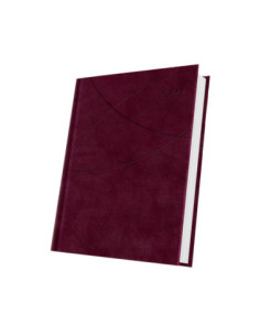 400216654,Agenda datata a5 352pag premium deluxe favignana coperta piele sintetica rosu burgundy folio auriu 2027