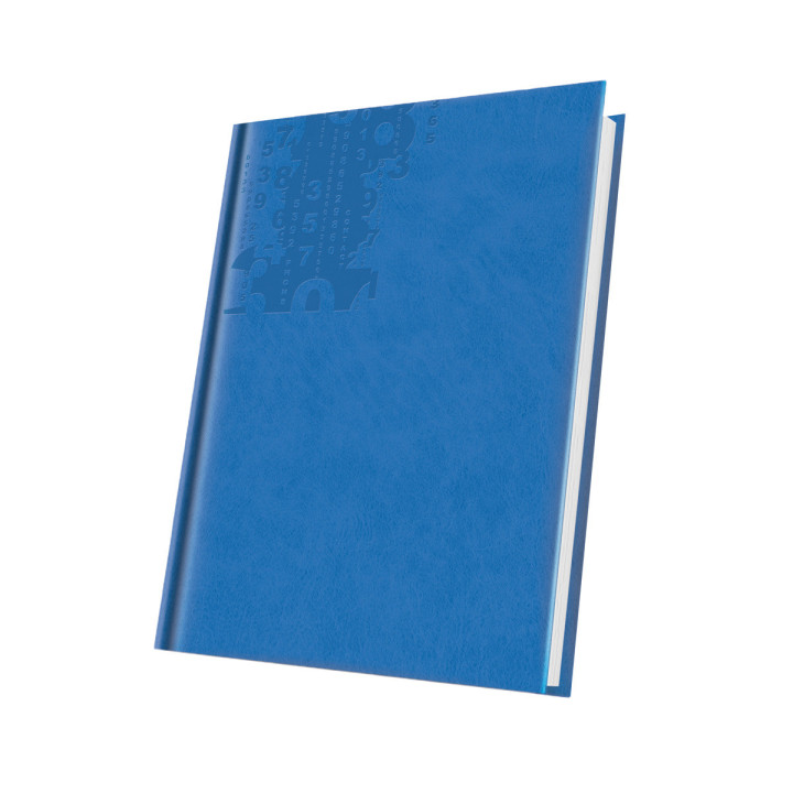 400216672,Agenda nedatata a5 224pag coperta piele sintetica marmora albastru regal