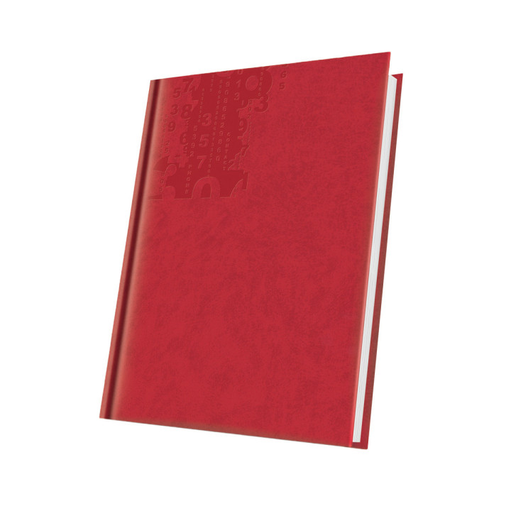 400216673,Agenda nedatata a5 224pag coperta piele sintetica marmora rosu viu