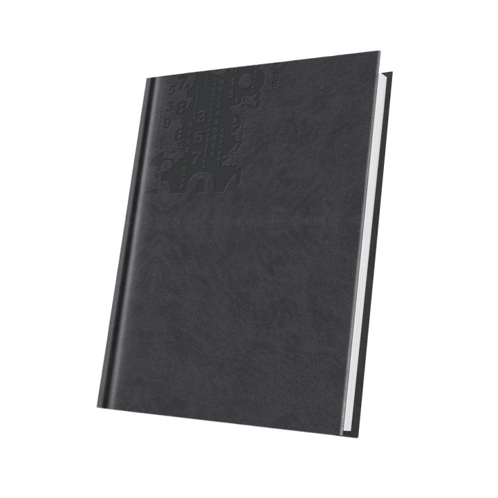 400216670,Agenda nedatata a5 224pag coperta piele sintetica marmora gri inchis