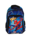 KMSM0008,Ghiozdan clasa 0 spiderman albastru 2 fermoare pigna