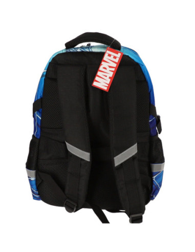 KMSM0010,Ghiozdan cl i-iv spiderman albastru 3 fermoare pigna