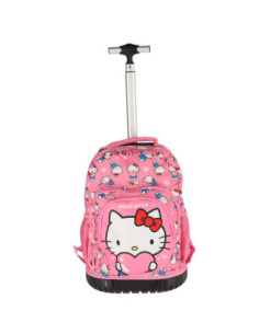 KMHK0014,Ghiozdan troller cl i-iv hello kitty roz 3 fermoare pigna