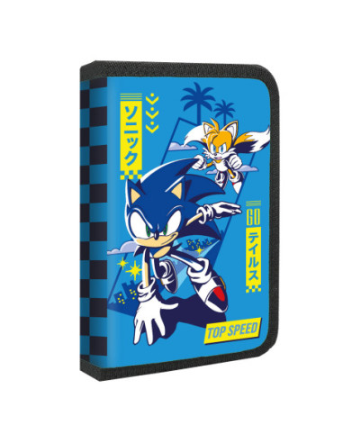 KMSO9992,Penar neechipat 1 fermoar 2 extensii sonic albastru pigna