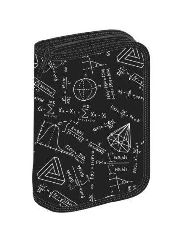 ZXPENA5015,Penar echipat 23 piese 1 fermoar 2 extensii matematica negru pigna
