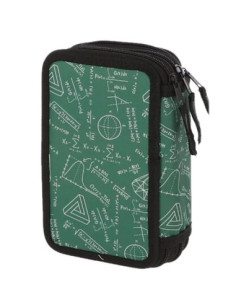 MCPE3F3310,Penar echipat 33 piese 3 fermoare mate verde pigna