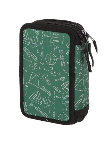 MCPE3F3310,Penar echipat 33 piese 3 fermoare mate verde pigna