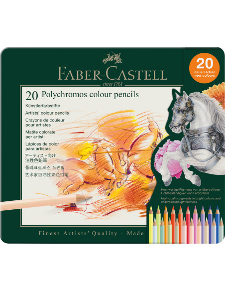 FC110020,Creioane colorate 20 culori polychromos 2026 Faber-castell
