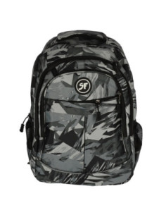 LE420018NE,Ghiozdan laptop camuflaj negru 42*37*13 cm pigna