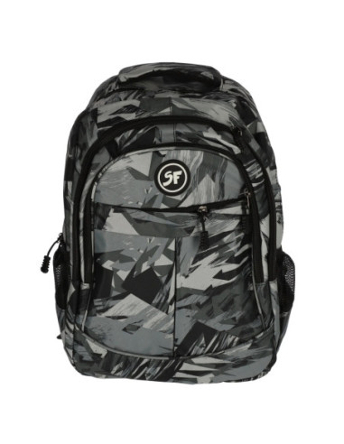 LE420018NE,Ghiozdan laptop camuflaj negru 42*37*13 cm pigna