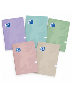 Caiet Oxford A4, 60 file, hartie Optik 80g/mp, dictando, Motiv touch pastel, Diverse culori