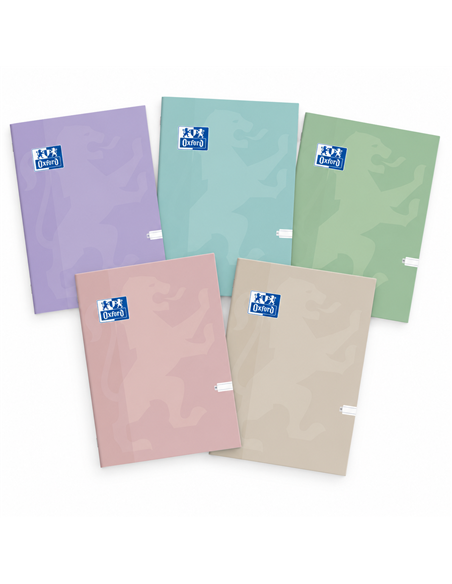Caiet Oxford A4, 60 file, hartie Optik 80g/mp, dictando, Motiv touch pastel, Diverse culori