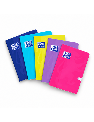 Caiet Oxford A4, 60 file, matematica, 80 g/mp, Motiv touch, Diverse culori
