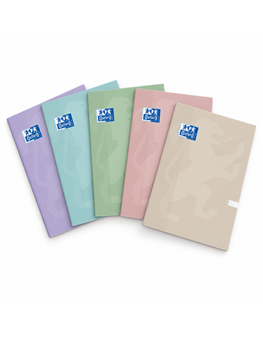 Caiet Oxford A4, 60 file, hartie Optik 80g/mp, matematica, Motiv touch pastel, Diverse culori