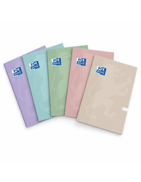 Caiet Oxford A4, 60 file, hartie Optik 80g/mp, matematica, Motiv touch pastel, Diverse culori