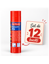 Set 12 x Lipici solid stick Herlitz fara solvent, 36g