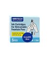 Set 5 Patroane cerneala Writech W-1784, Albastre