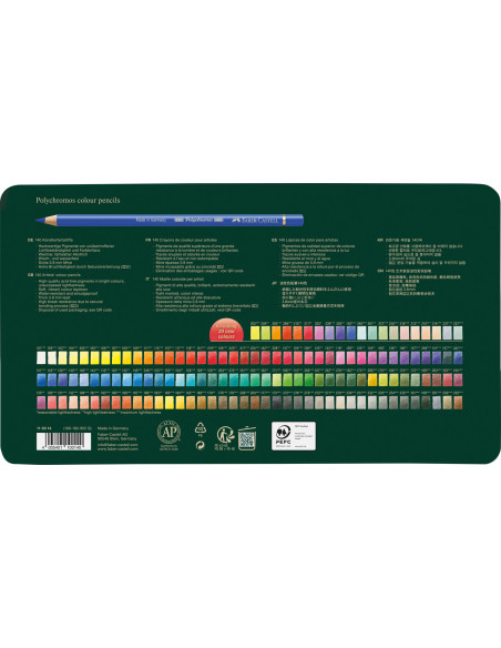 Creioane colorate polychromos Faber-Castell FC110014SD, 140 culori 
