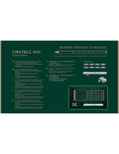 FC119067,Set 10 piese editie limitata beginner to master Faber-Castell 9000