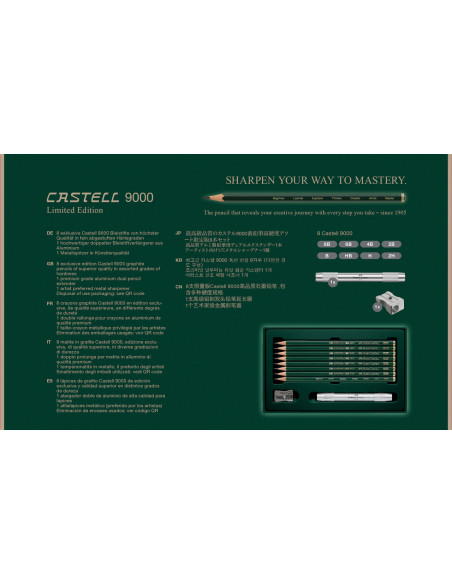 FC119067,Set 10 piese editie limitata beginner to master Faber-Castell 9000