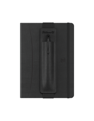 400215866,Set cadou Pelika black - contine signature A5 negru + etui negru + pix jazz noble black