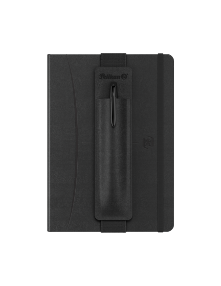 400215866,Set cadou Pelika black - contine signature A5 negru + etui negru + pix jazz noble black